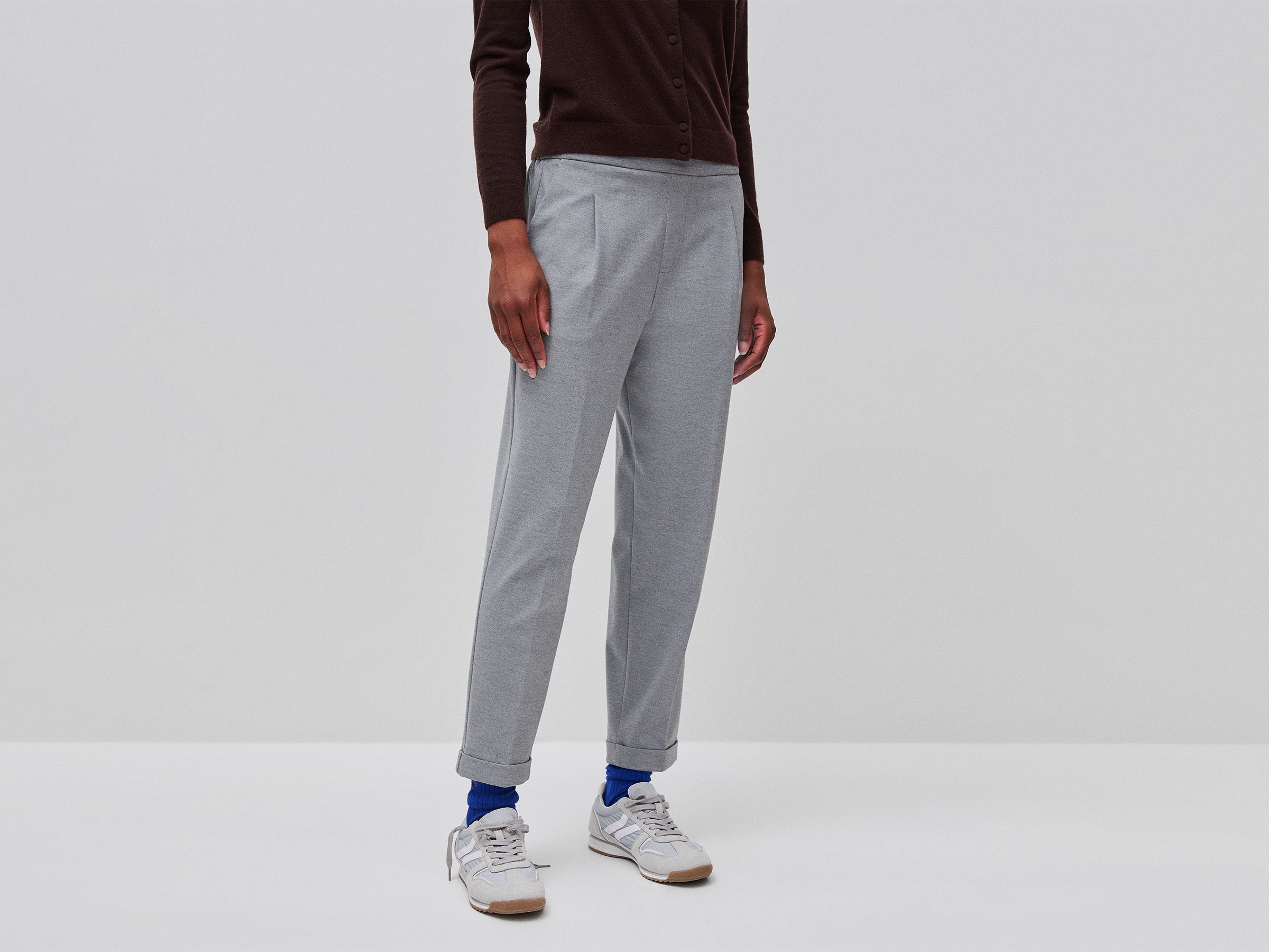 Calças regular fit com prega - ucb_image_F