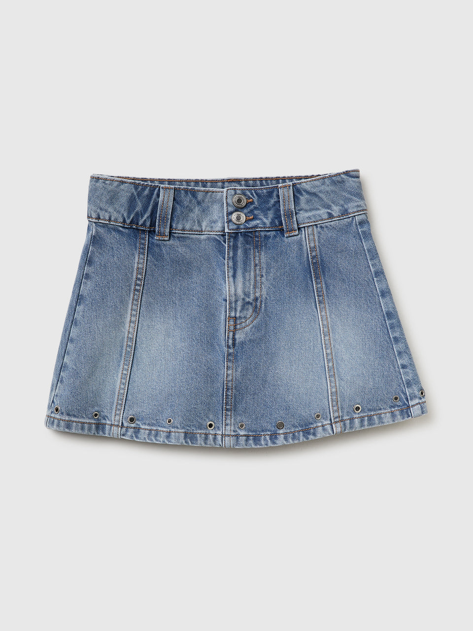 Eyelet denim skirt - ucb_image_FS