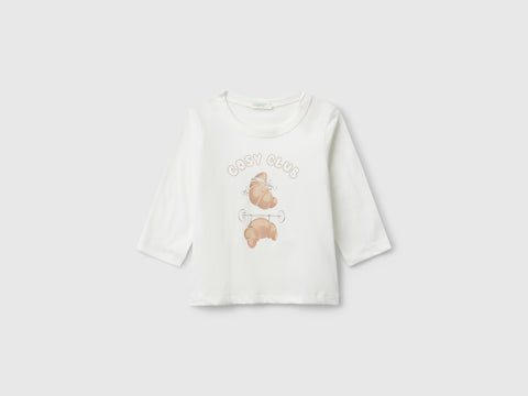 T-shirt de gola redonda em algodão - ucb_image_FS