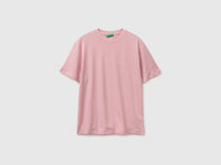 T-shirt de gola redonda em mistura de linho - ucb_image_FS