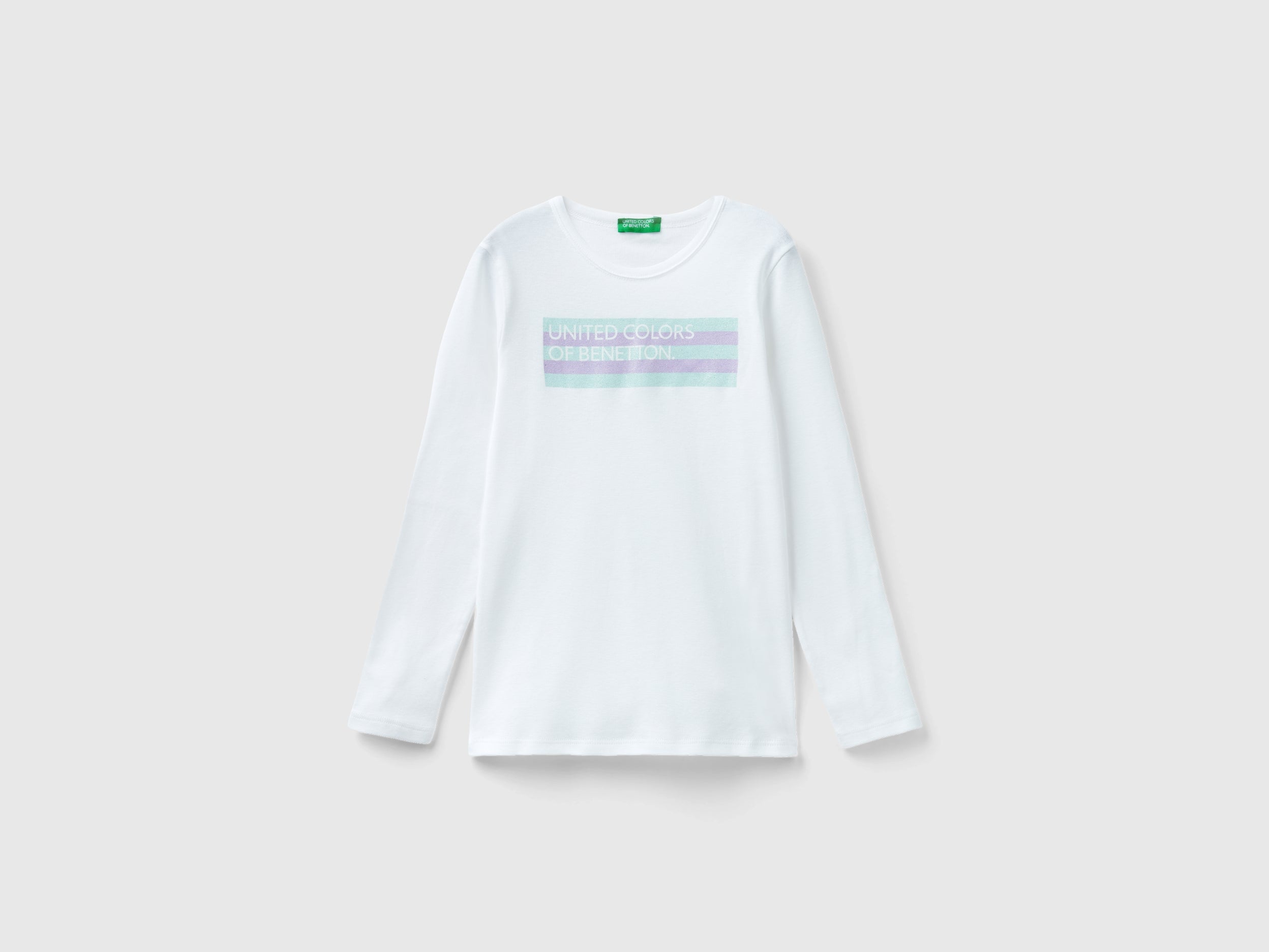 T-shirt de manga comprida com estampa glitter - ucb_image_FS