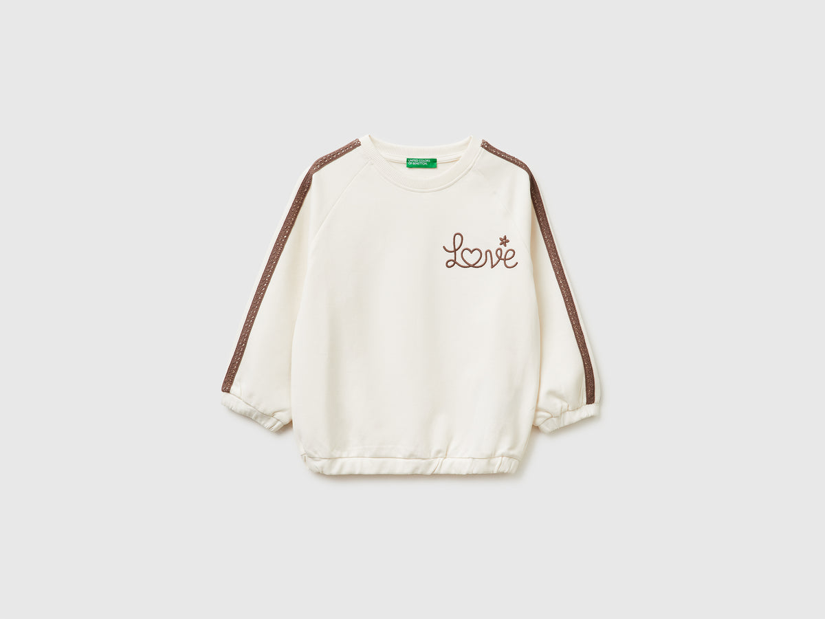 Sweatshirt with lace and embroidery - ucb_image_FS