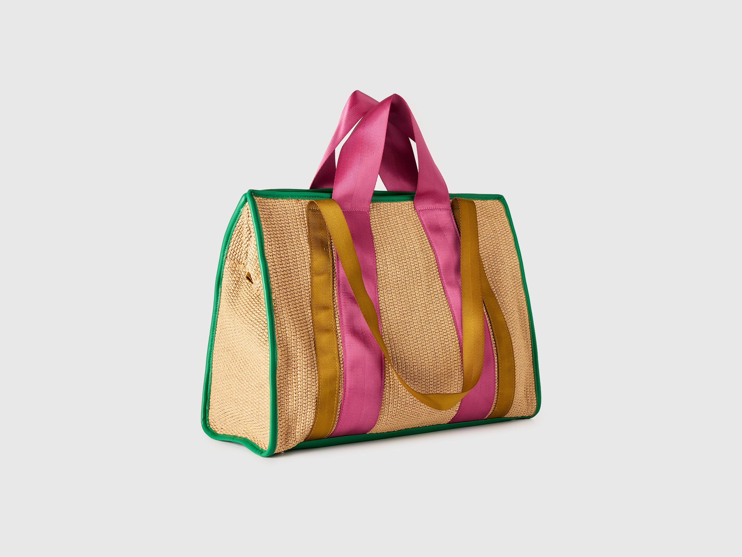 Maxi tote bag in raffia - ucb_image_BS