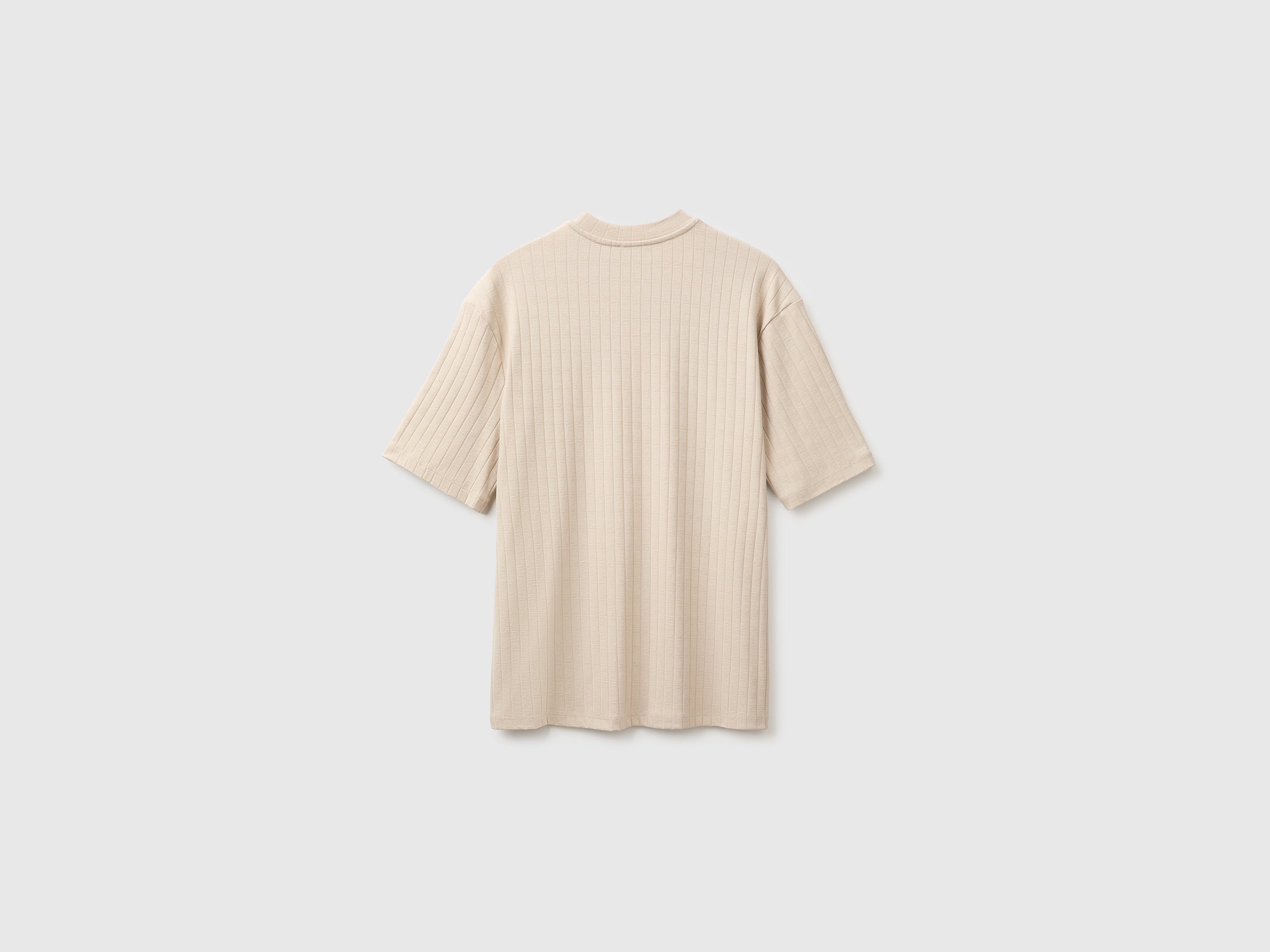 T-shirt canelada de algodão stretch - ucb_image_BS