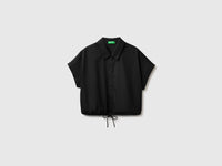 Cropped shirt with drawstring - ucb_image_FS