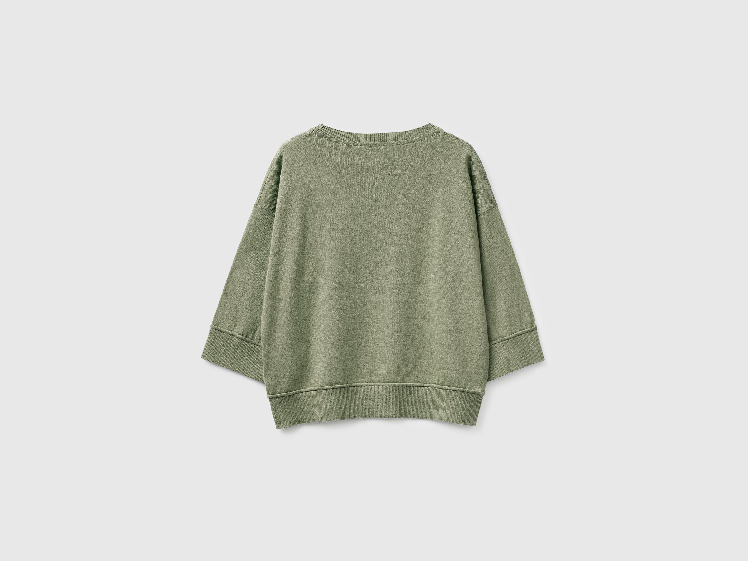 Camisola de gola redonda em algodão e lã - ucb_image_BS