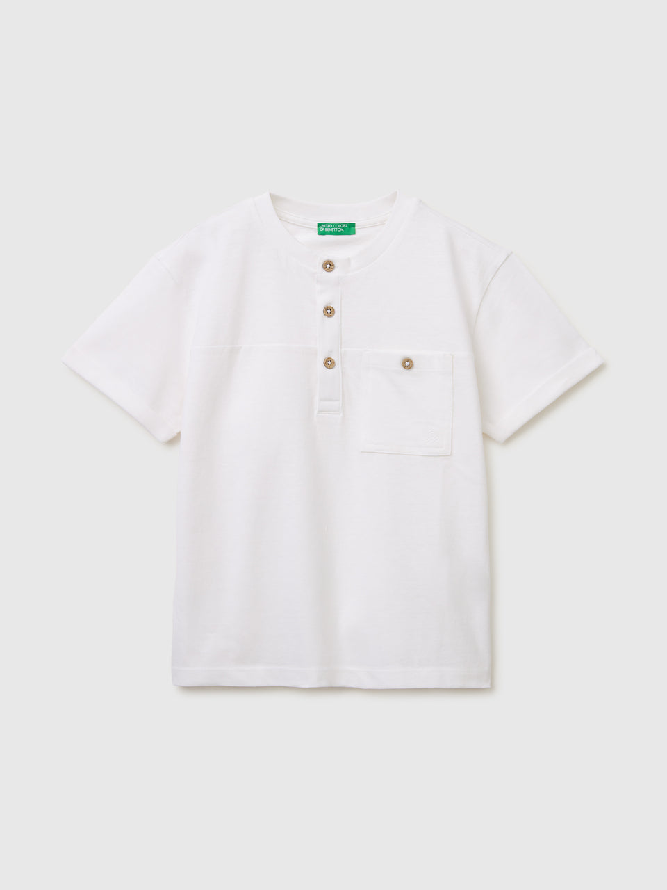 Linen blend henley T-shirt - ucb_image_FS