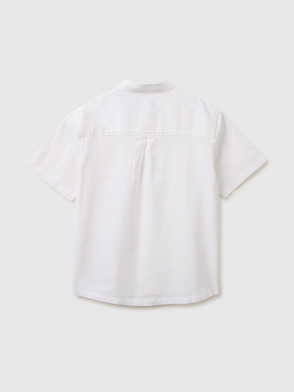 Short-sleeved linen blend shirt - ucb_image_BS