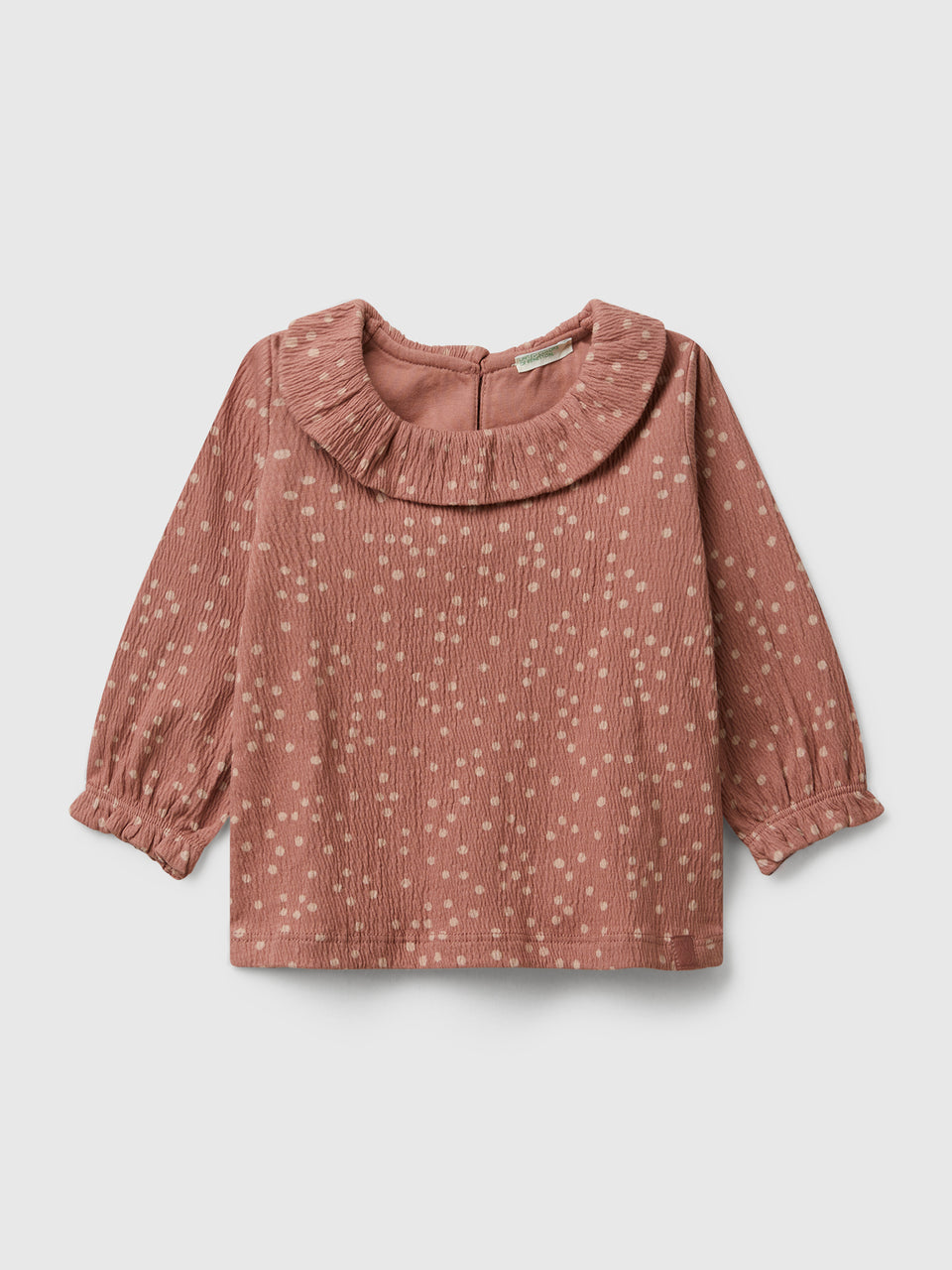 T-shirt às bolinhas com gola - ucb_image_FS