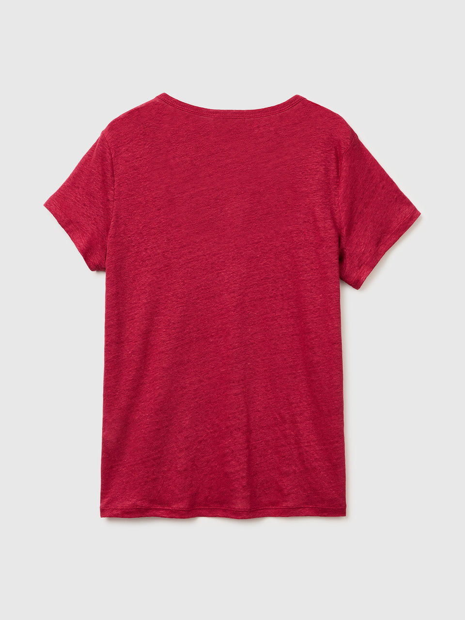T-shirt de gola redonda em linho puro - ucb_image_BS