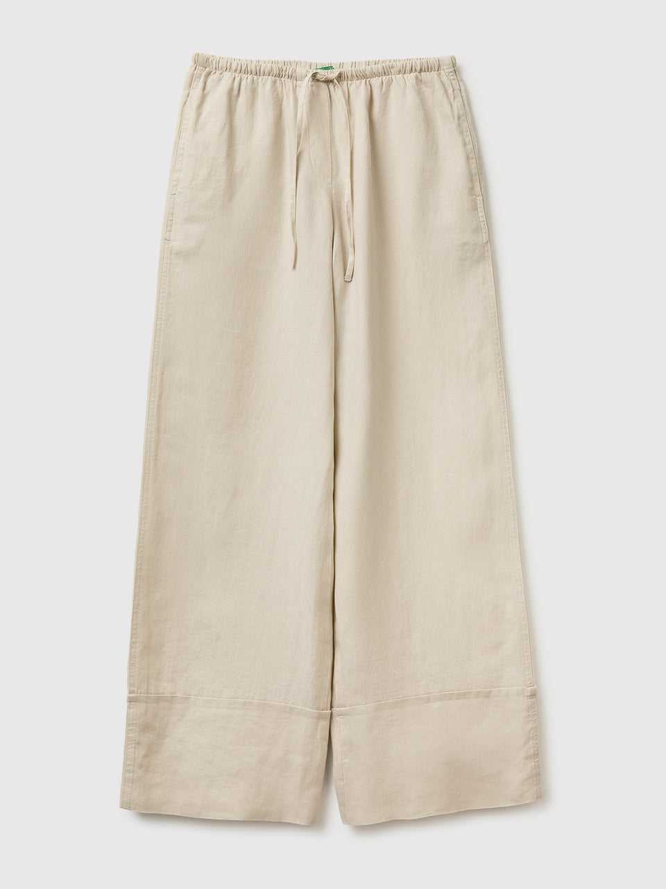 100% linen cuffed trousers - ucb_image_FS