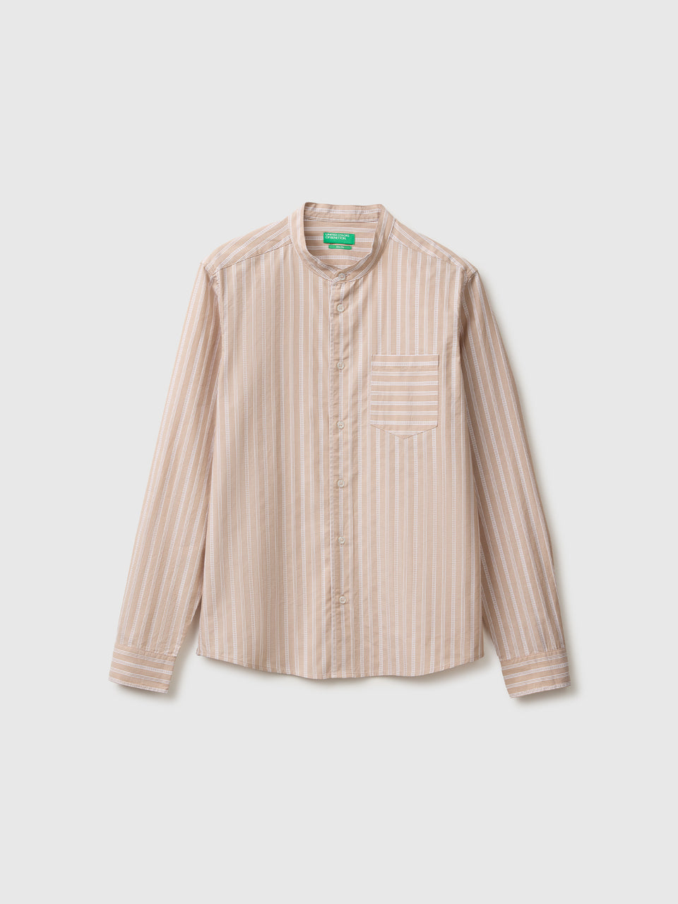 Striped shirt with mandarin collar - ucb_image_FS