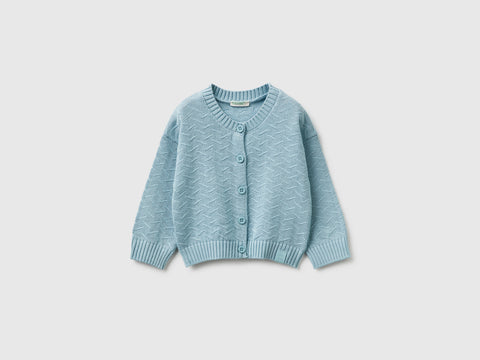 Organic cotton crew neck cardigan - ucb_image_FS