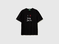 T-shirt com estampa slogan em algodão orgânico - ucb_image_FS