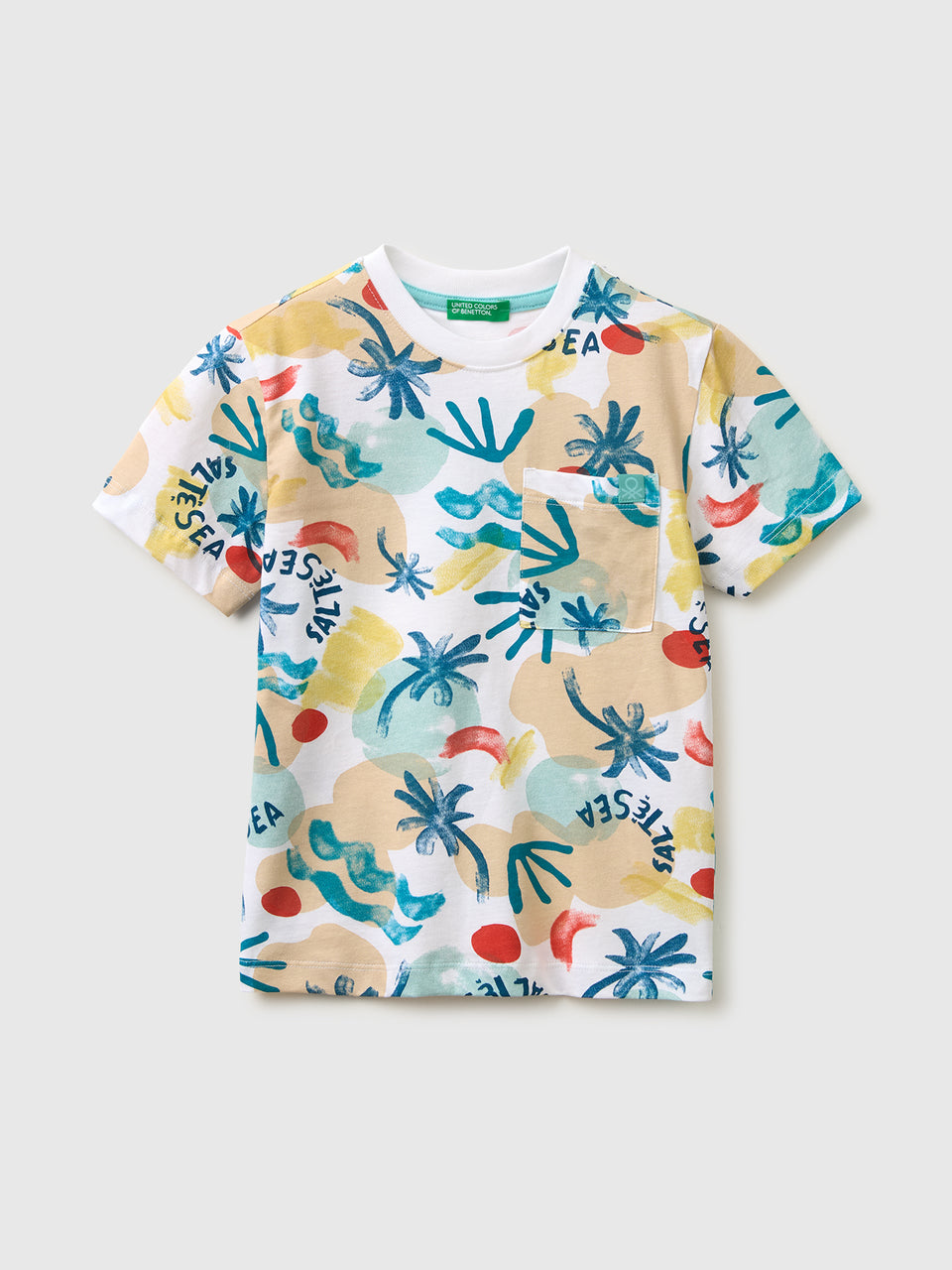 T-shirt with tropical print - ucb_image_FS