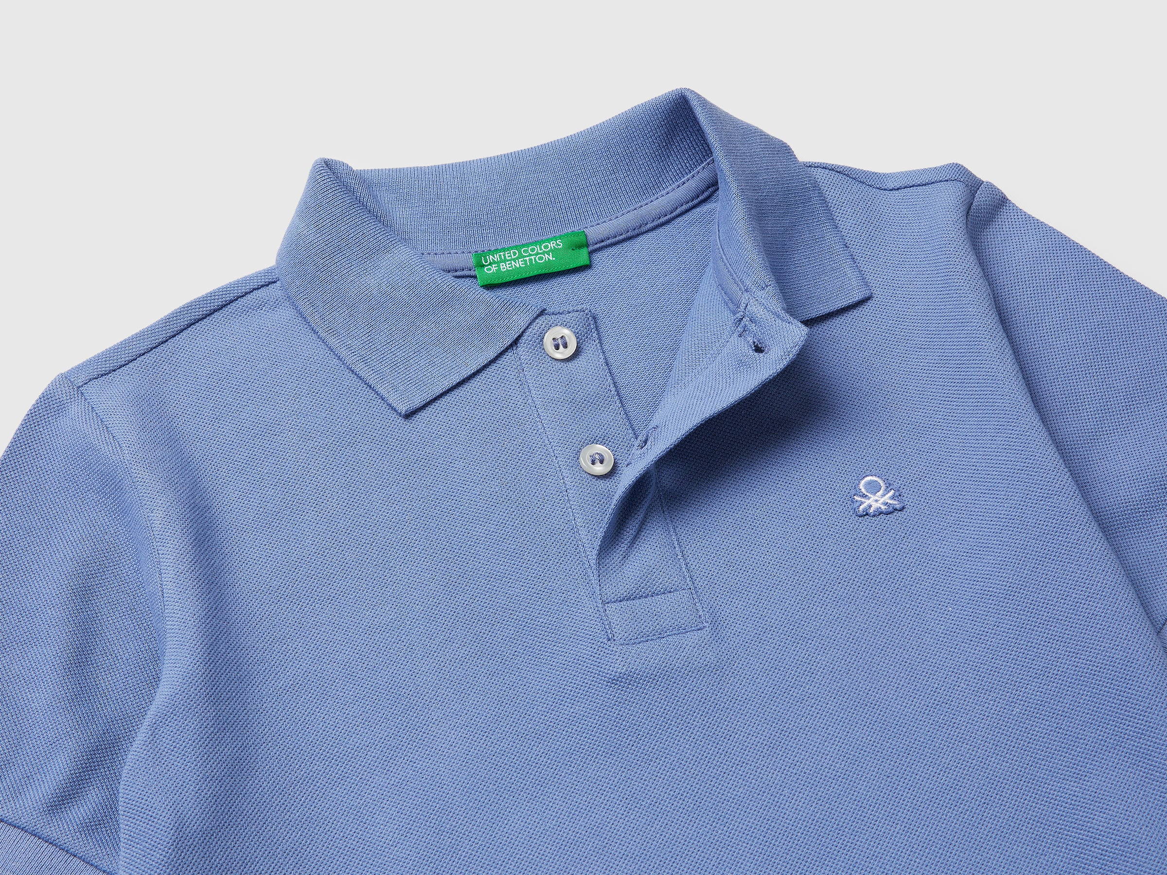 Slim fit polo in pure cotton - ucb_image_DS1