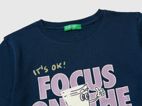 Crew neck T-shirt with print - ucb_image_DS1
