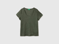 Round-neck T-shirt in pure linen - ucb_image_FS