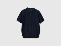 Textured linen blend polo shirt - ucb_image_FS