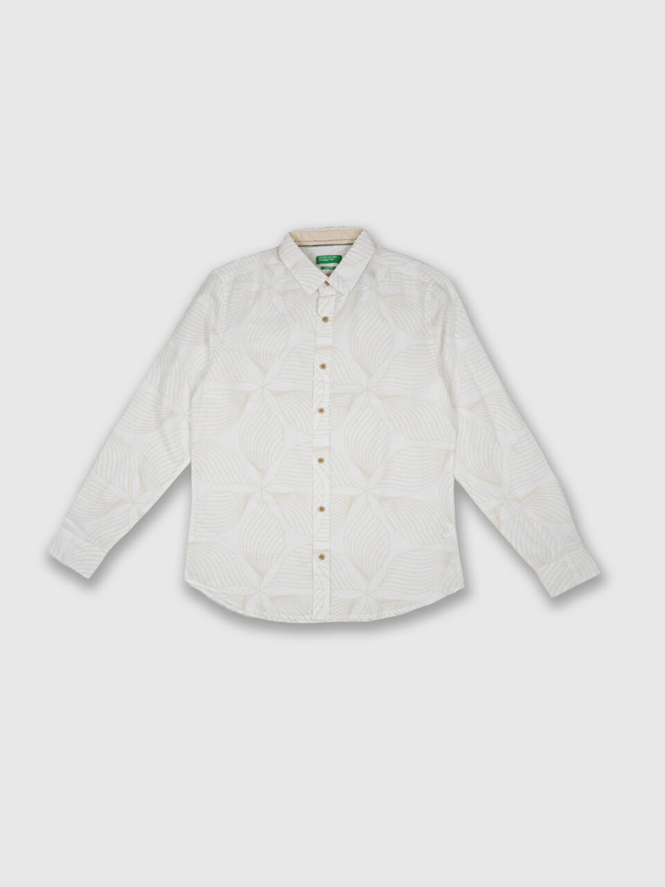 Full Sleeve Linen Exploded Print Shirt image number 1