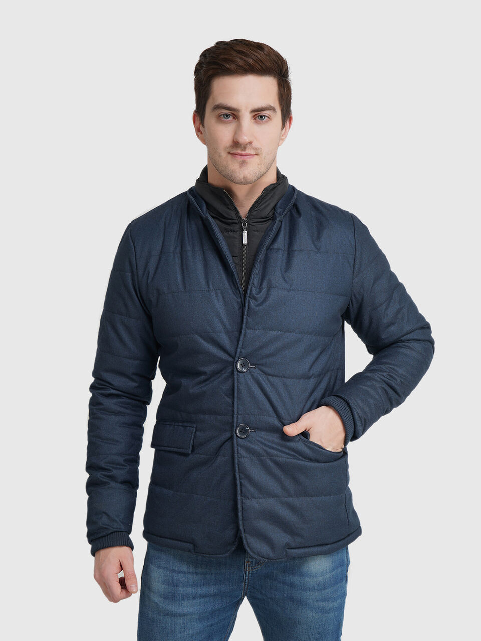 Puffer Blazer Jacket image number null
