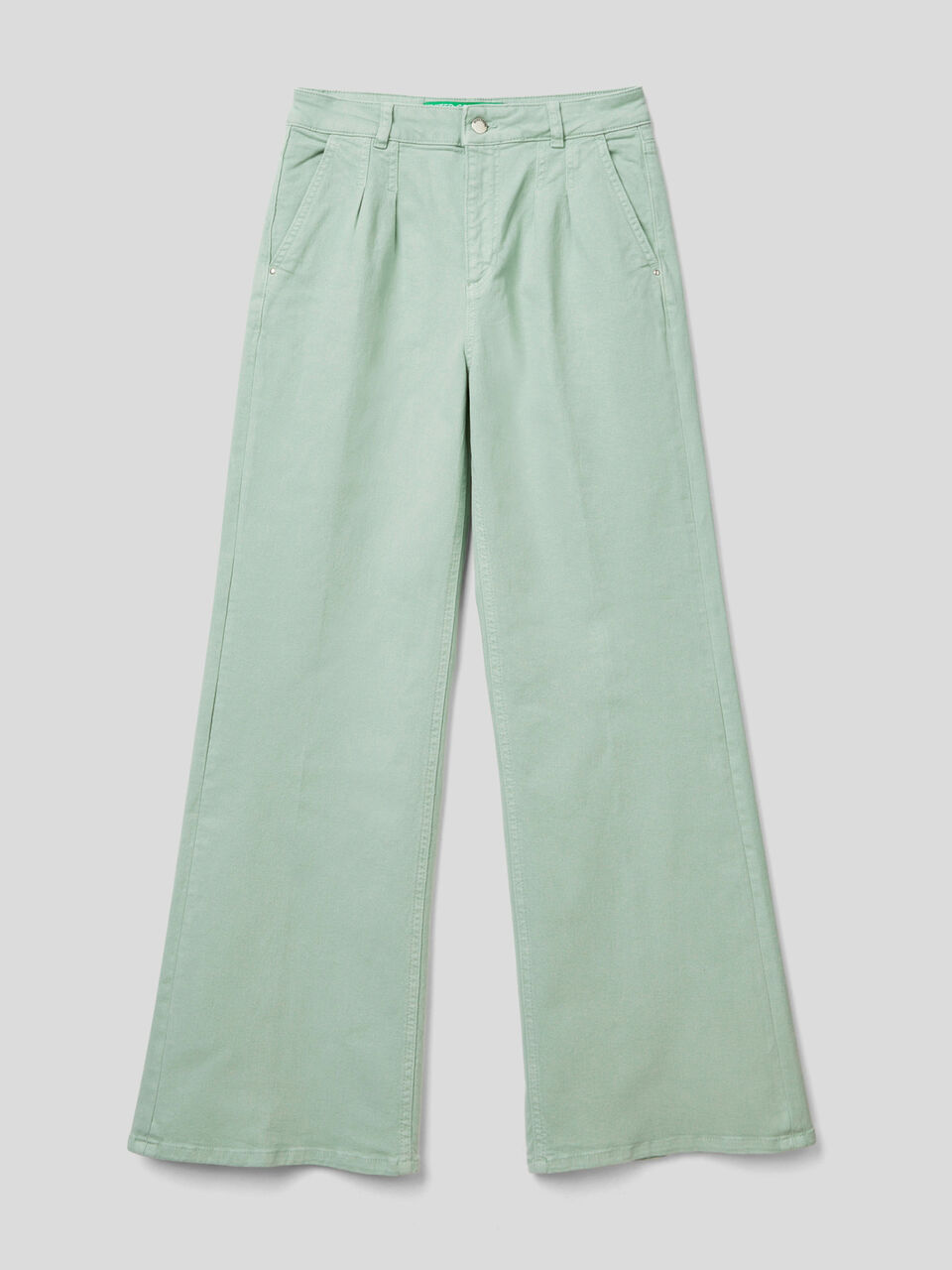 FLARED EASY DENIM WHITE image number null