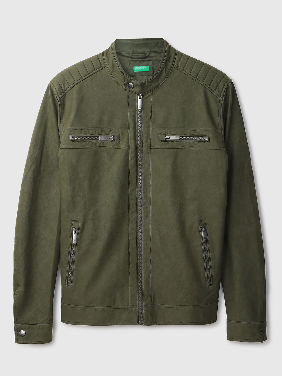 PU BIKER STYLE JACKET image number null