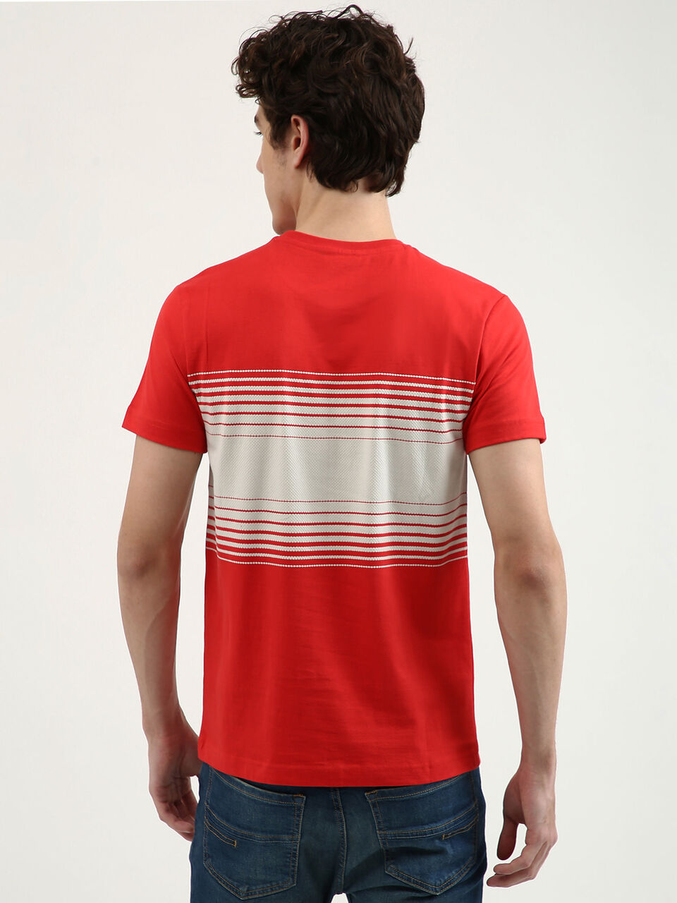 Gradation Jersey Striped Tee image number null