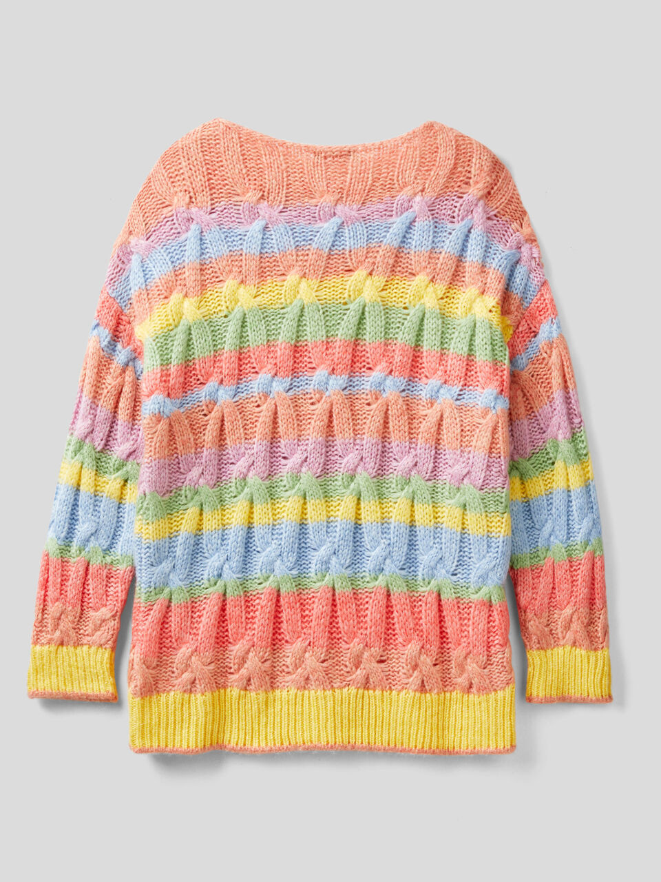 F/S CABEL STRIPER SWEATER image number 2