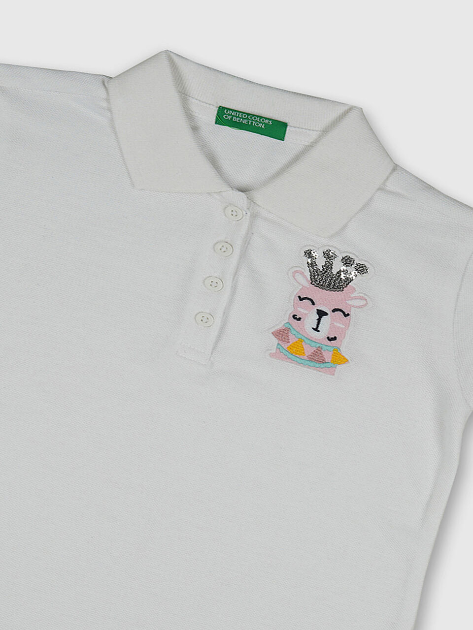 Solid Polo With Llama Badge image number null