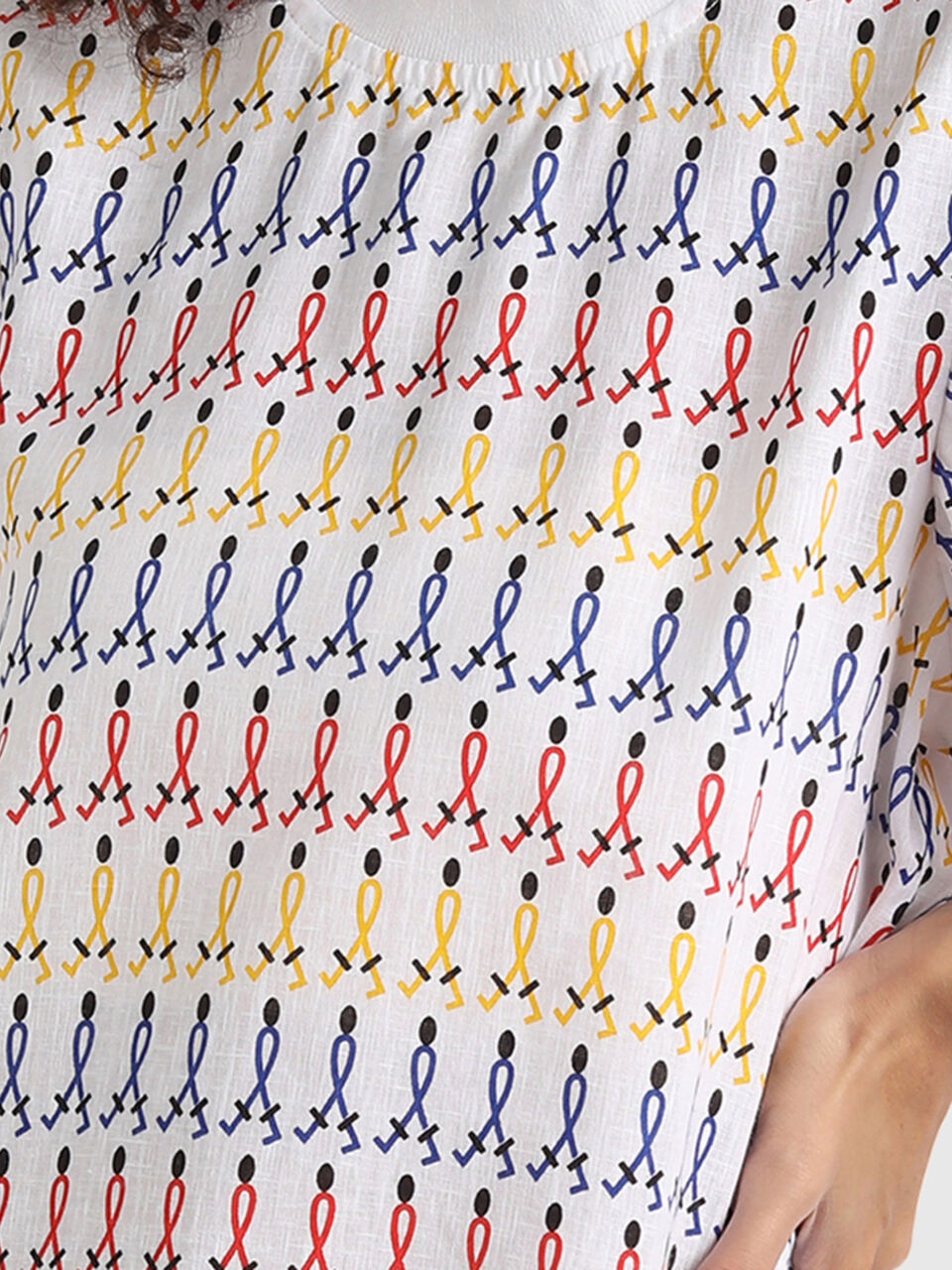 Round Neck Top With Print image number null