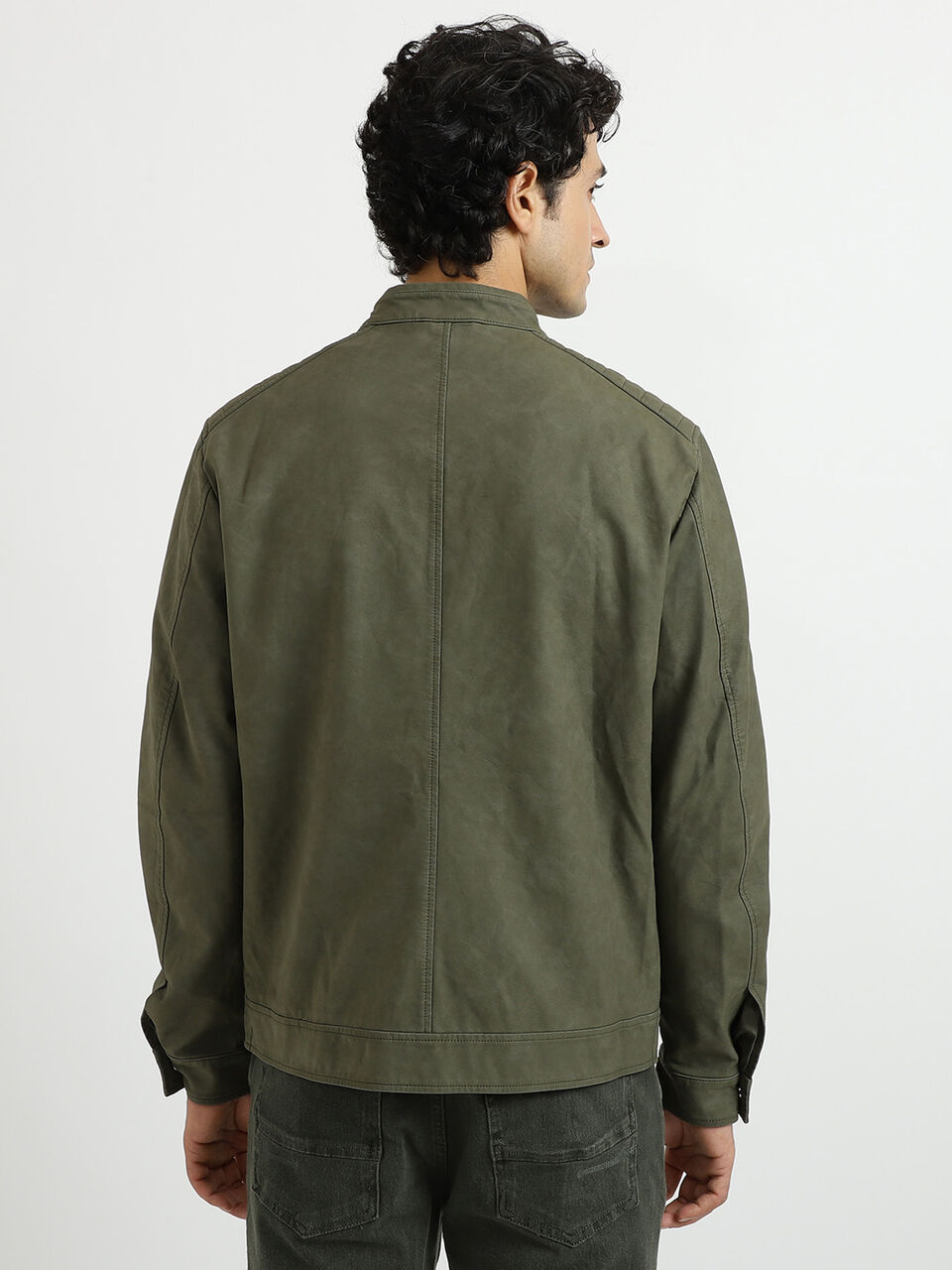 PU BIKER STYLE JACKET image number null