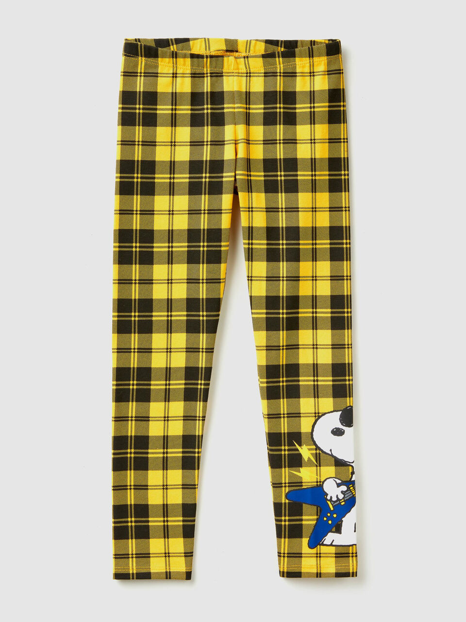 Check leggings with "Snoopy" print image number 1
