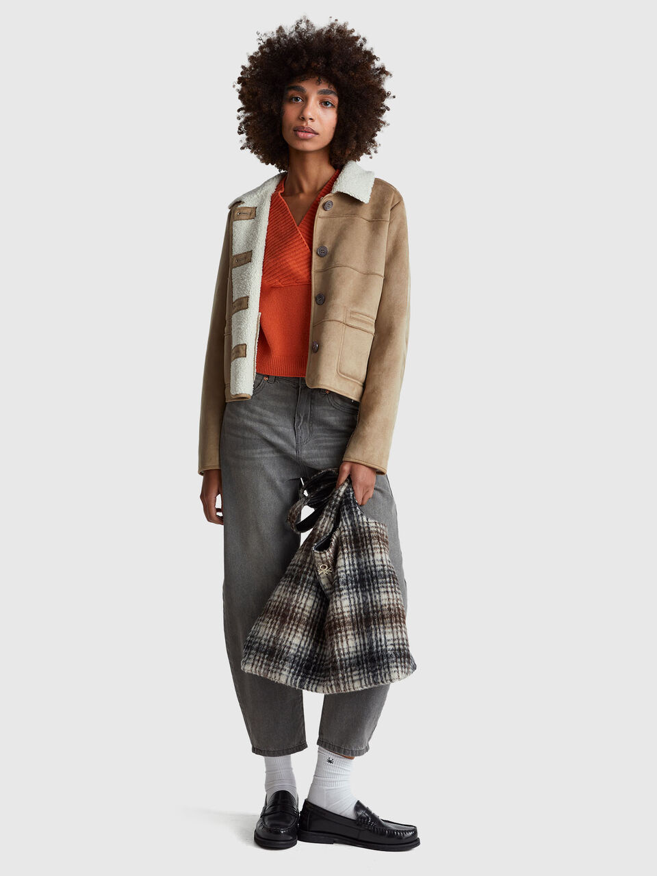 V NECK SWEATER L/S Women image number null