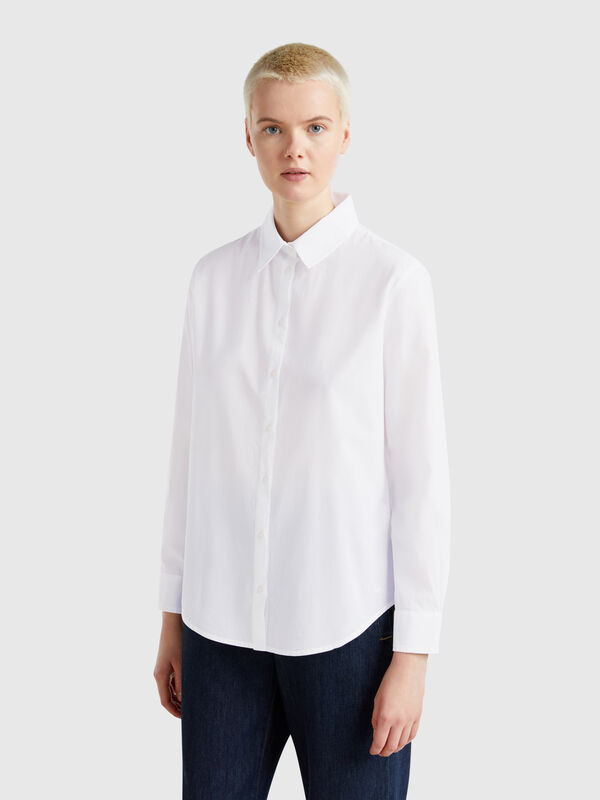Regular fit shirt in light cotton Women
