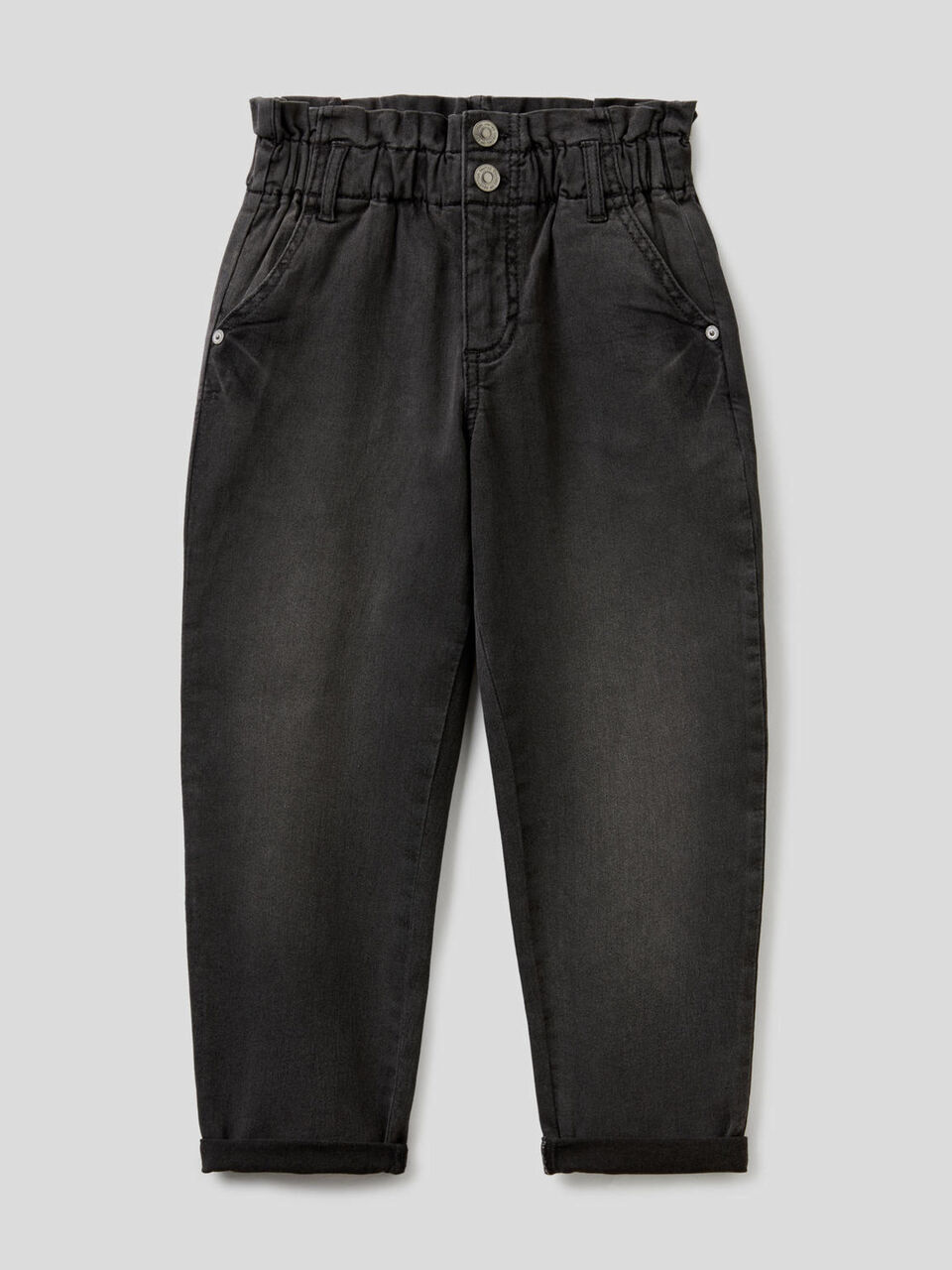 Baggy jeans with gathered waist image number 1