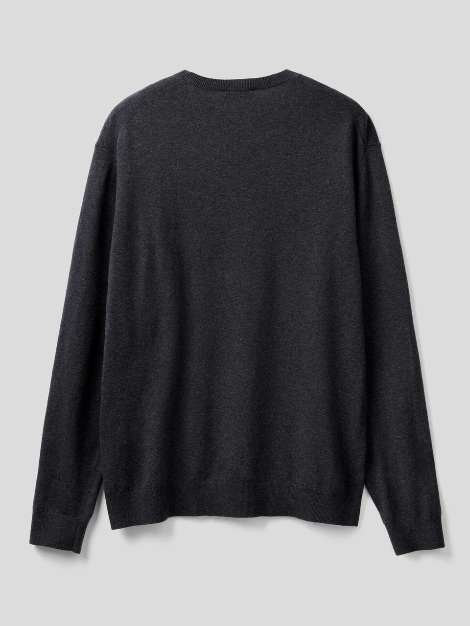 Crew neck sweater in cotton blend image number 2