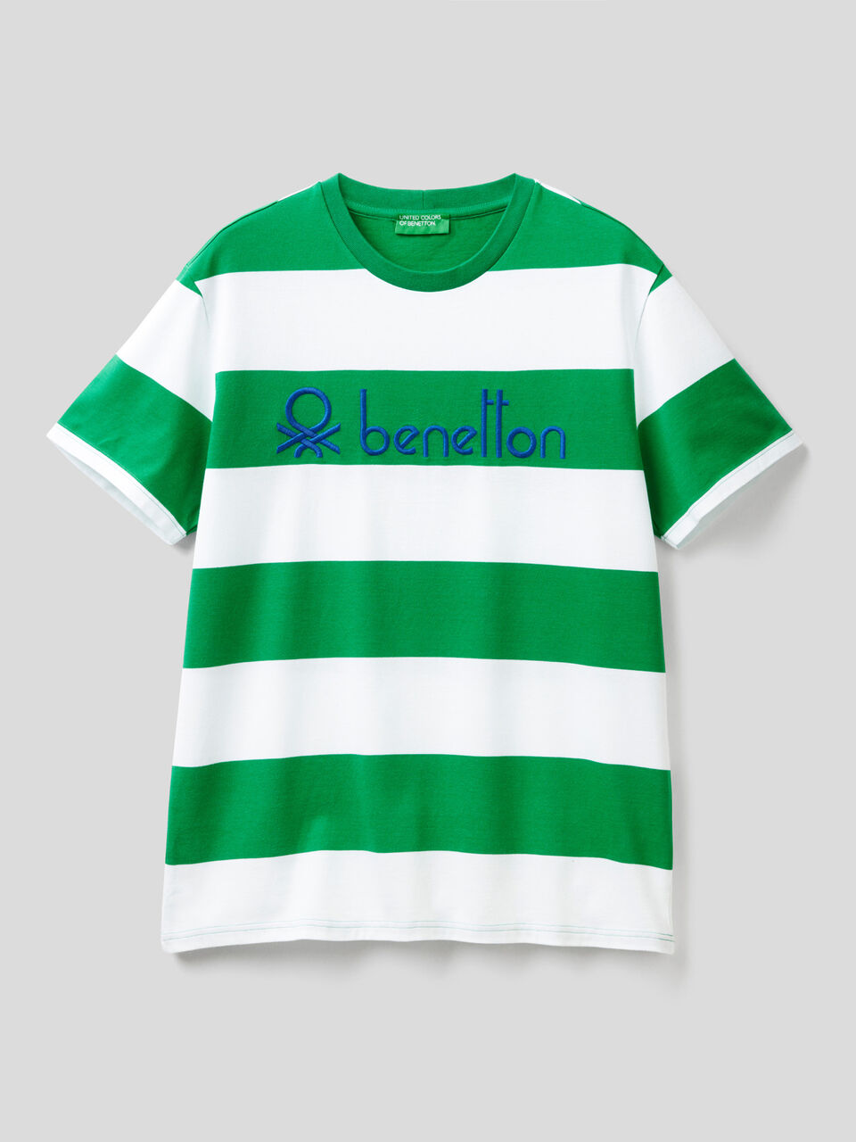 Striped t-shirt in 100% organic cotton image number 1