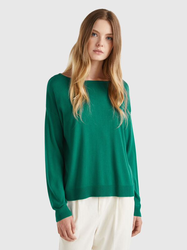 Boat neck sweater Women