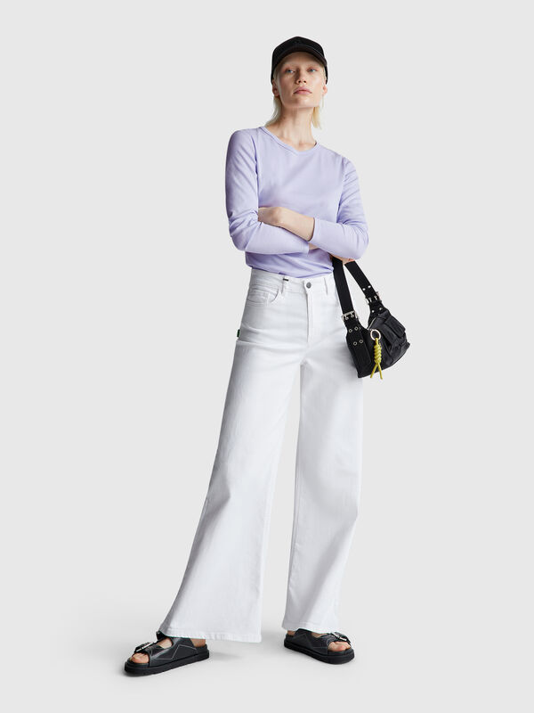 Long sleeve 100% cotton t-shirt Women