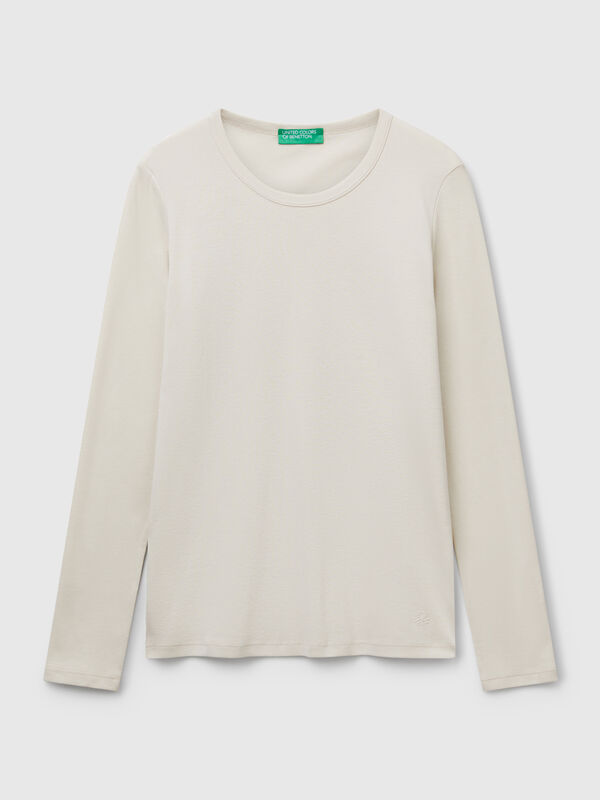 Long sleeve 100% cotton t-shirt Long sleeve 100% cotton t-shirt Women