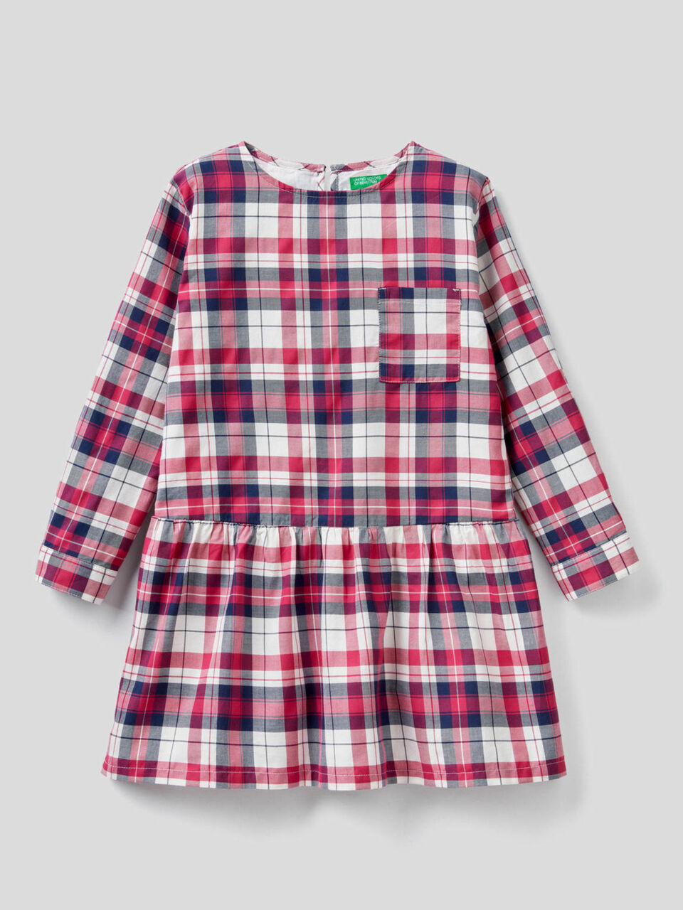 Check dress in cotton blend image number 1