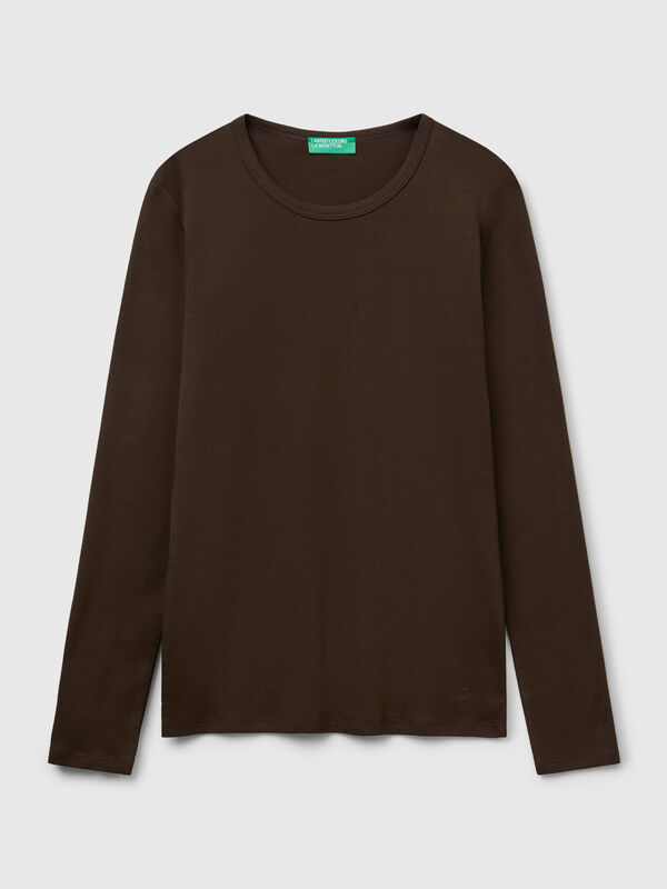 Long sleeve 100% cotton t-shirt Long sleeve 100% cotton t-shirt Women