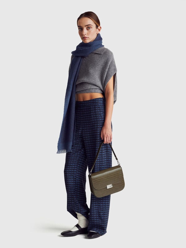 Straight trousers with graphic print Women