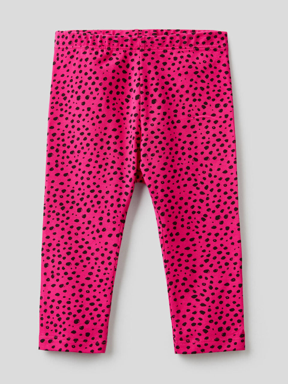 Printed leggings in stretch cotton image number null