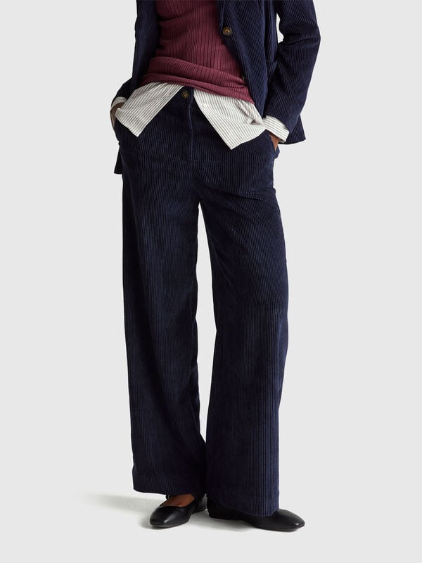 Flared corduroy trousers Flared corduroy trousers Women