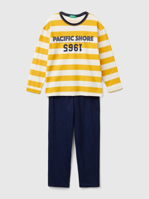 Pyjamas in striped knit Junior Boy