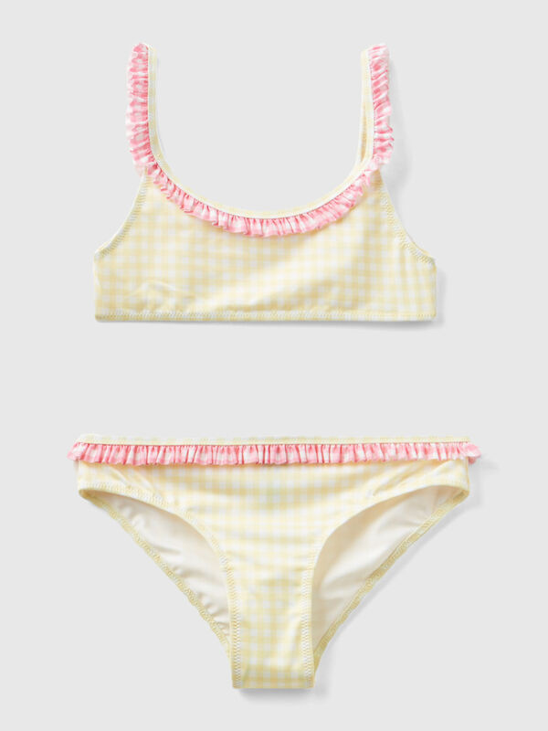 Vichy bikini swimsuit Junior Girl