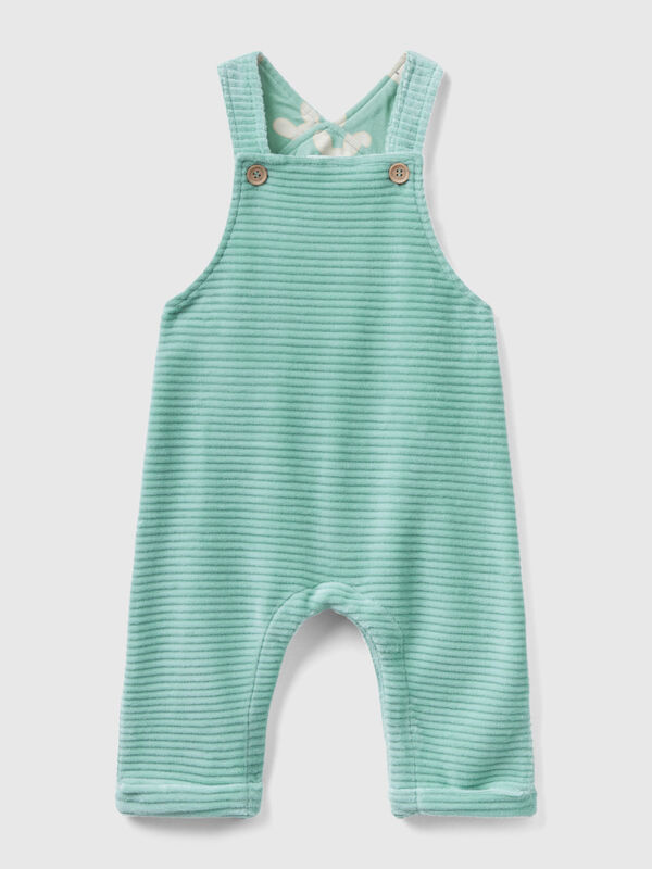 Dungarees in chenille New Born (0-18 months)