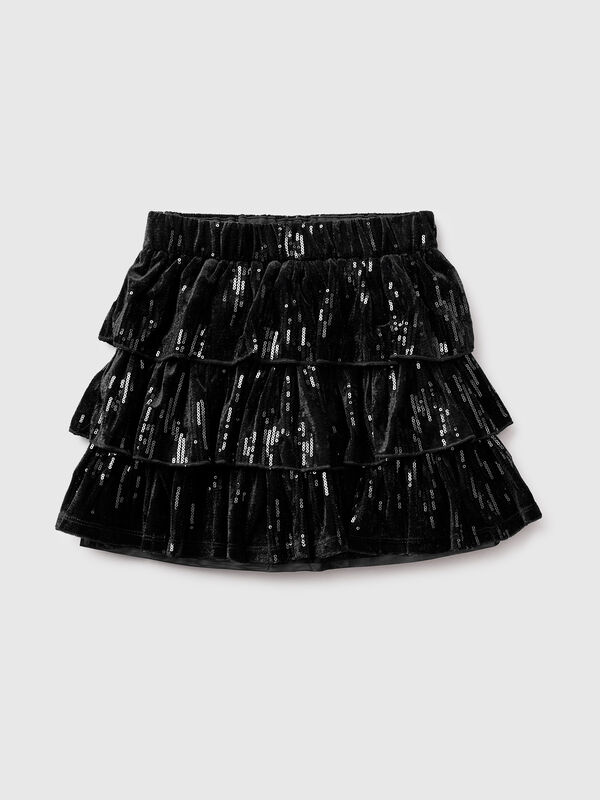 Velvet skirt with sequins Junior Girl